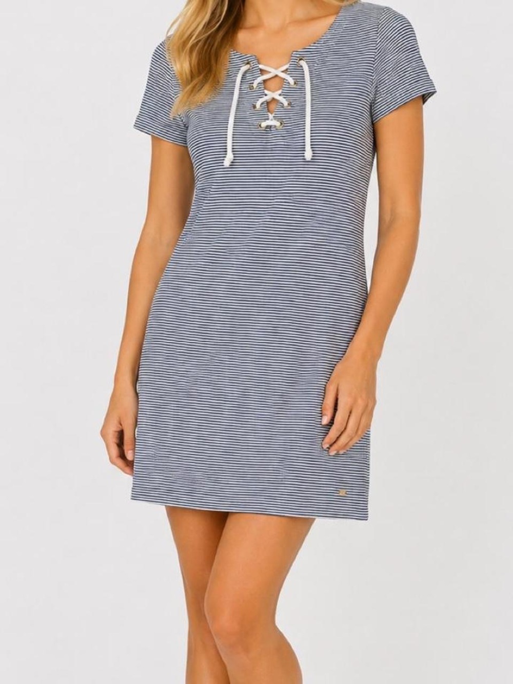 Nautical Striped Lace-Up Dress by Tommy Hilfiger